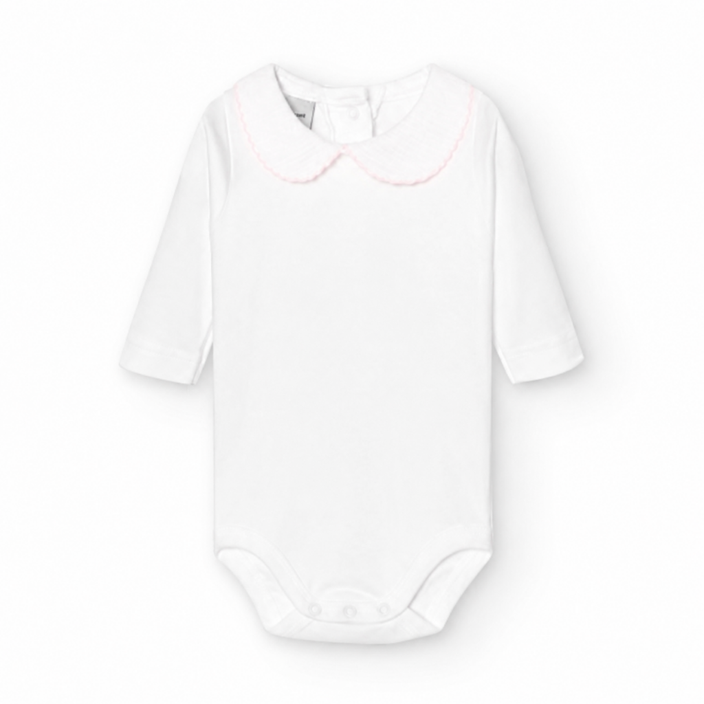 Babidu romper met kraag roze